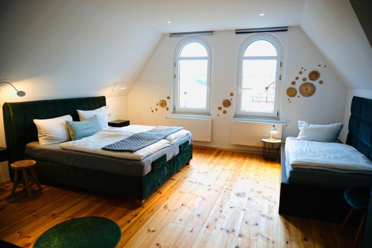 Fewo26 Im Sagenharz - Stilvolles Family-Apartment, 2 Sz, Klimaanlage, Wlan, Netflix & Free Parking ทาเลอ ภายนอก รูปภาพ
